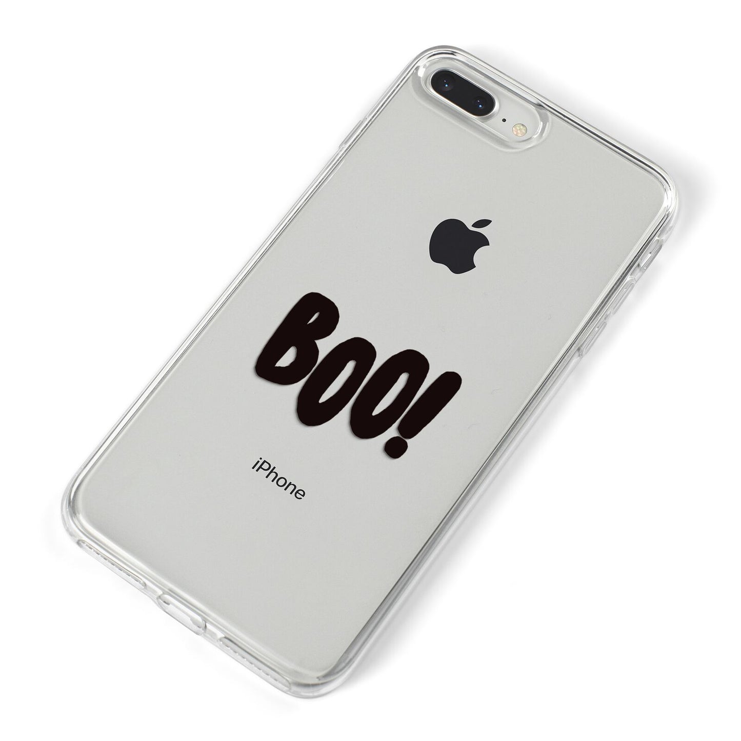 Boo Black iPhone 8 Plus Bumper Case on Silver iPhone Alternative Image