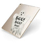 Boo Ghost Custom Apple iPad Case on Gold iPad Side View
