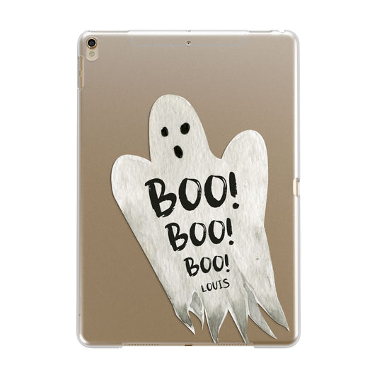 Boo Ghost Custom Apple iPad Gold Case