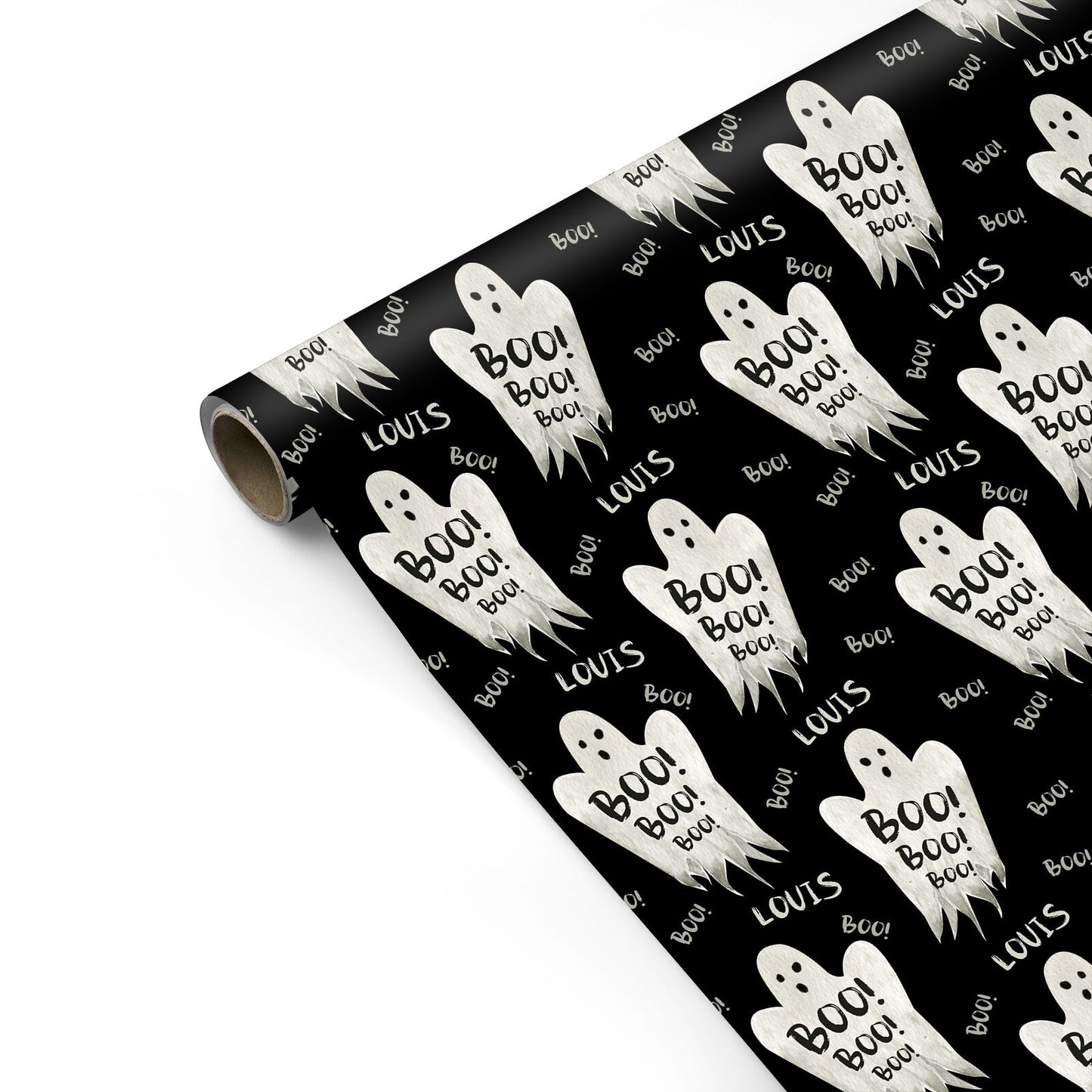 Boo Ghost Custom Personalised Gift Wrap