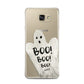 Boo Ghost Custom Samsung Galaxy A7 2016 Case on gold phone
