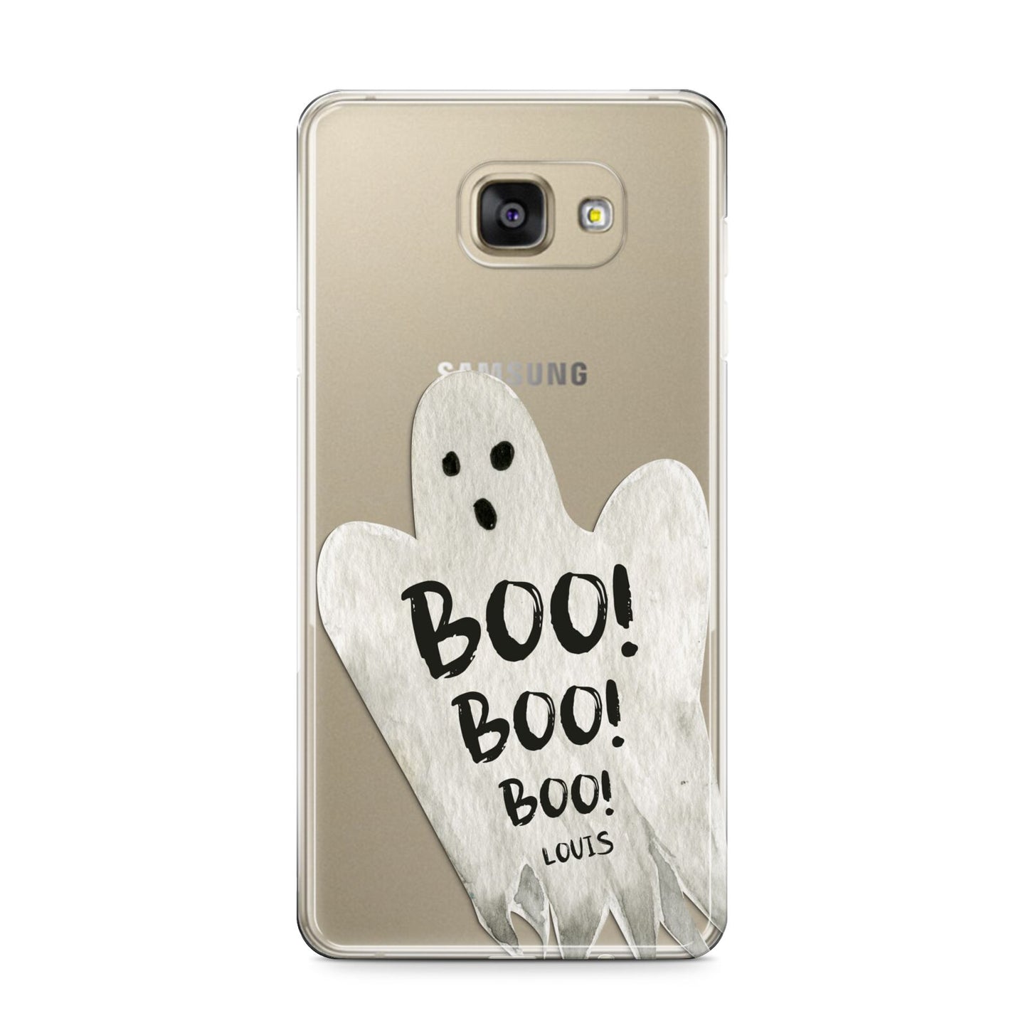 Boo Ghost Custom Samsung Galaxy A9 2016 Case on gold phone