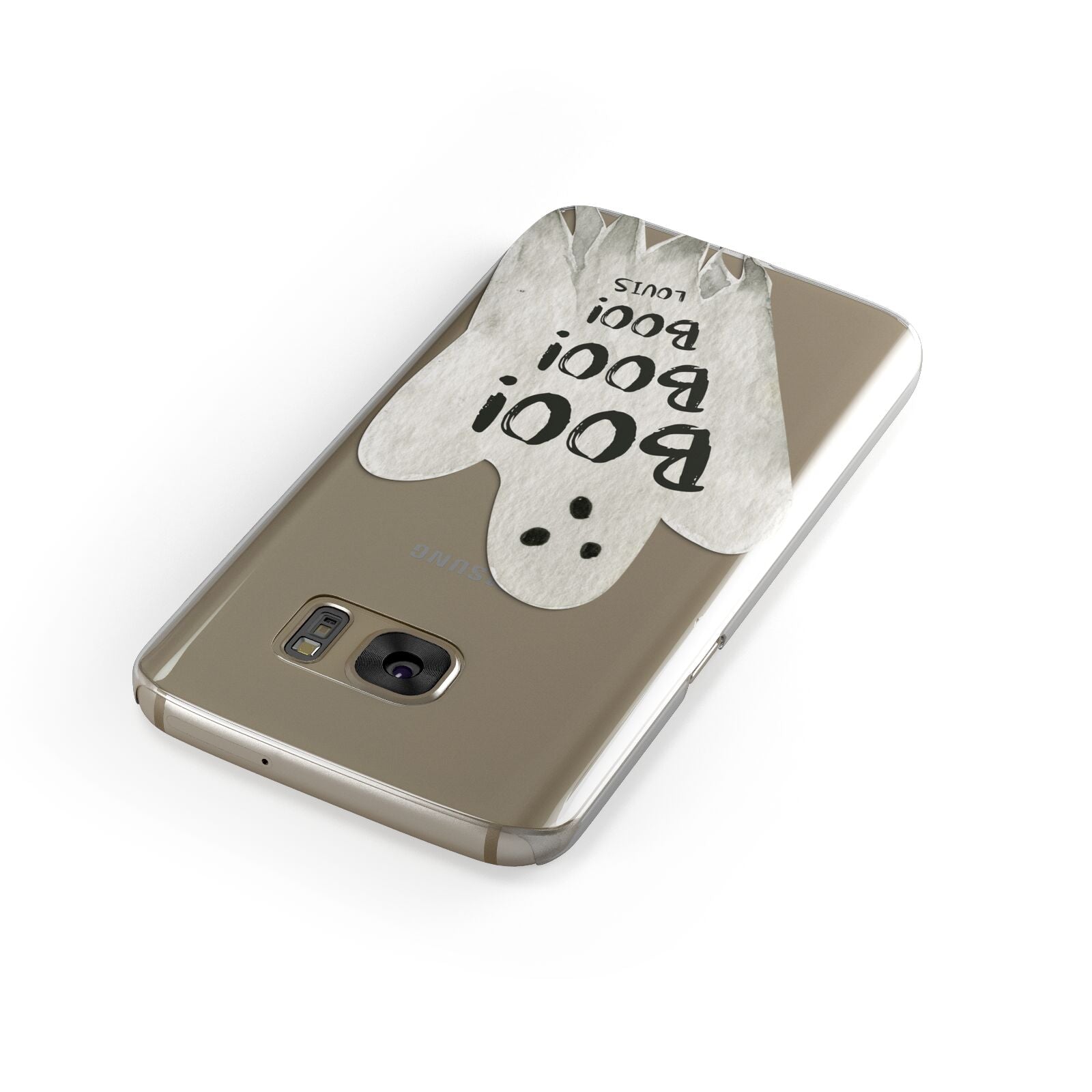 Boo Ghost Custom Samsung Galaxy Case Front Close Up