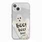Boo Ghost Custom iPhone 13 TPU Impact Case with White Edges
