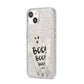 Boo Ghost Custom iPhone 14 Glitter Tough Case Starlight Angled Image