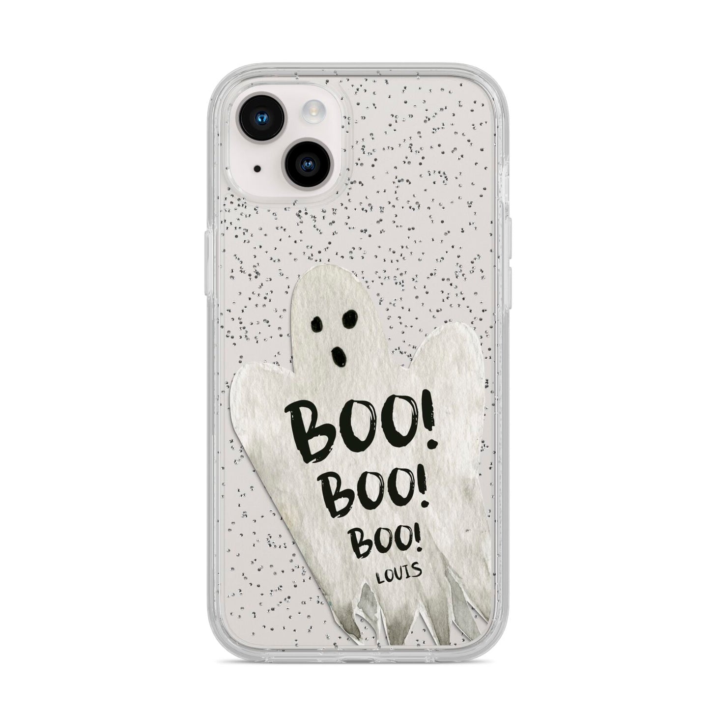 Boo Ghost Custom iPhone 14 Plus Glitter Tough Case Starlight