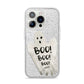 Boo Ghost Custom iPhone 14 Pro Glitter Tough Case Silver