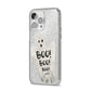 Boo Ghost Custom iPhone 14 Pro Max Glitter Tough Case Silver Angled Image