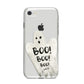 Boo Ghost Custom iPhone 8 Bumper Case on Silver iPhone