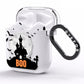 Boo Gothic Black Halloween AirPods Clear Case Side Image