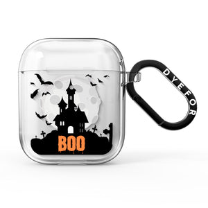 Boo Gothic Black Halloween AirPods Hülle