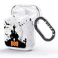 Boo Gothic Black Halloween AirPods Glitter Case Side Image