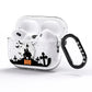 Boo Gothic Black Halloween AirPods Pro Glitter Case Side Image