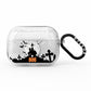 Boo Gothic Black Halloween AirPods Pro Glitter Case