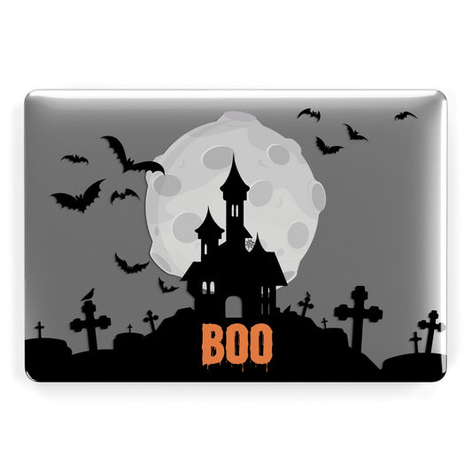 Boo Gothic Black Halloween Apple MacBook Case