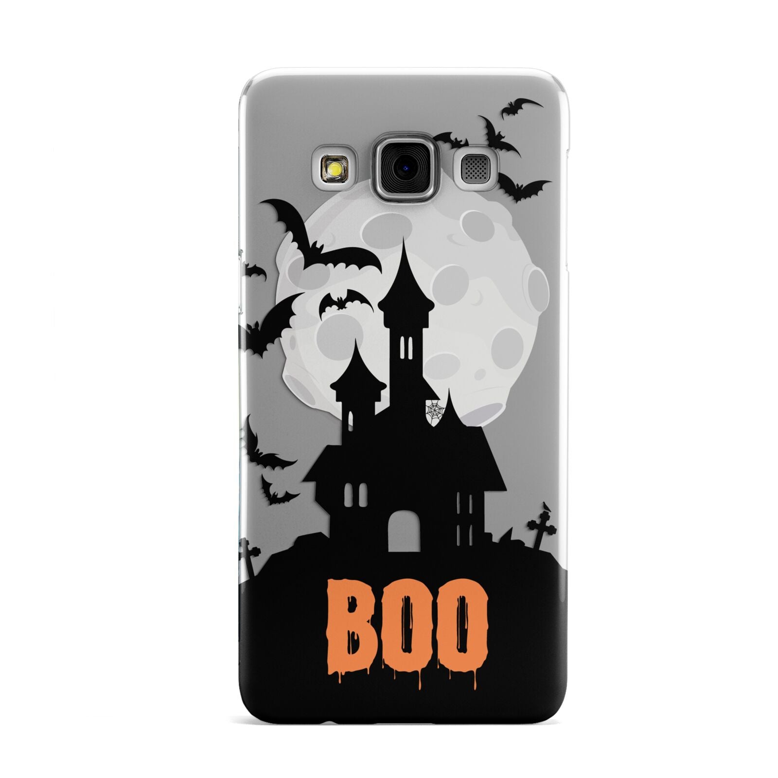 Boo Gothic Black Halloween Samsung Galaxy A3 Case
