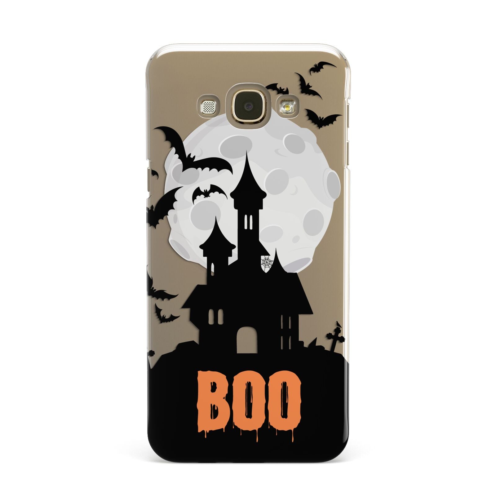 Boo Gothic Black Halloween Samsung Galaxy A8 Case