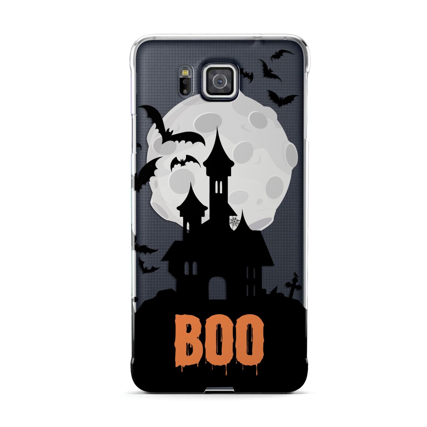 Boo Gothic Black Halloween Samsung Galaxy Alpha Case