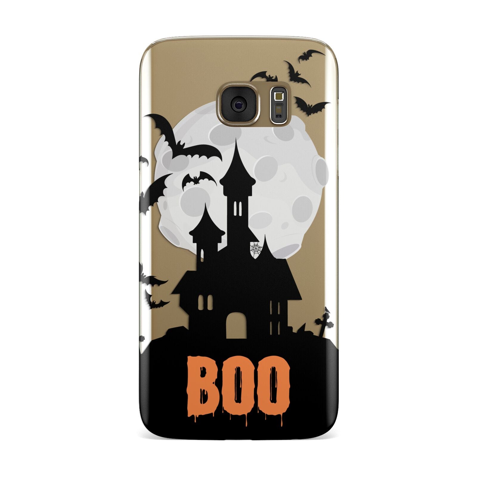 Boo Gothic Black Halloween Samsung Galaxy Case