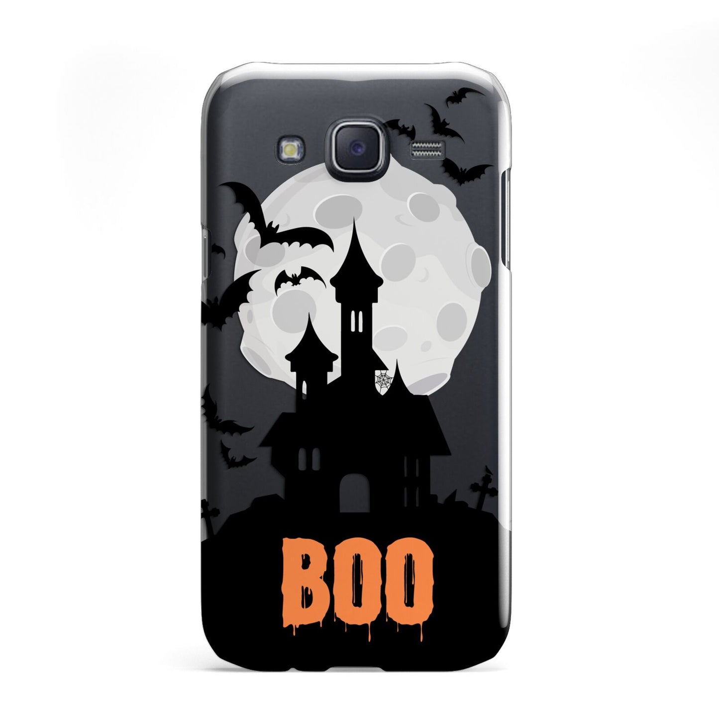 Boo Gothic Black Halloween Samsung Galaxy J5 Case