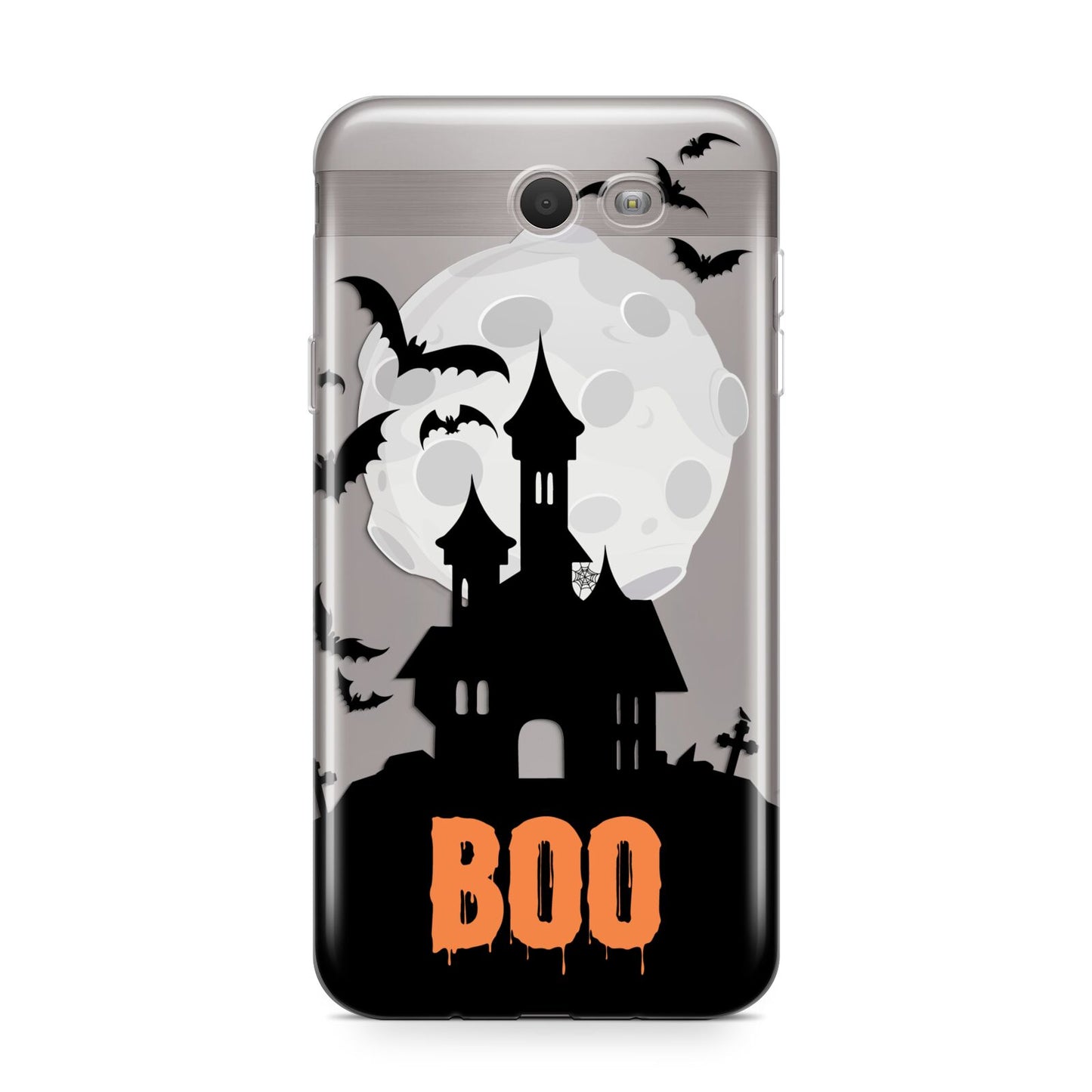 Boo Gothic Black Halloween Samsung Galaxy J7 2017 Case