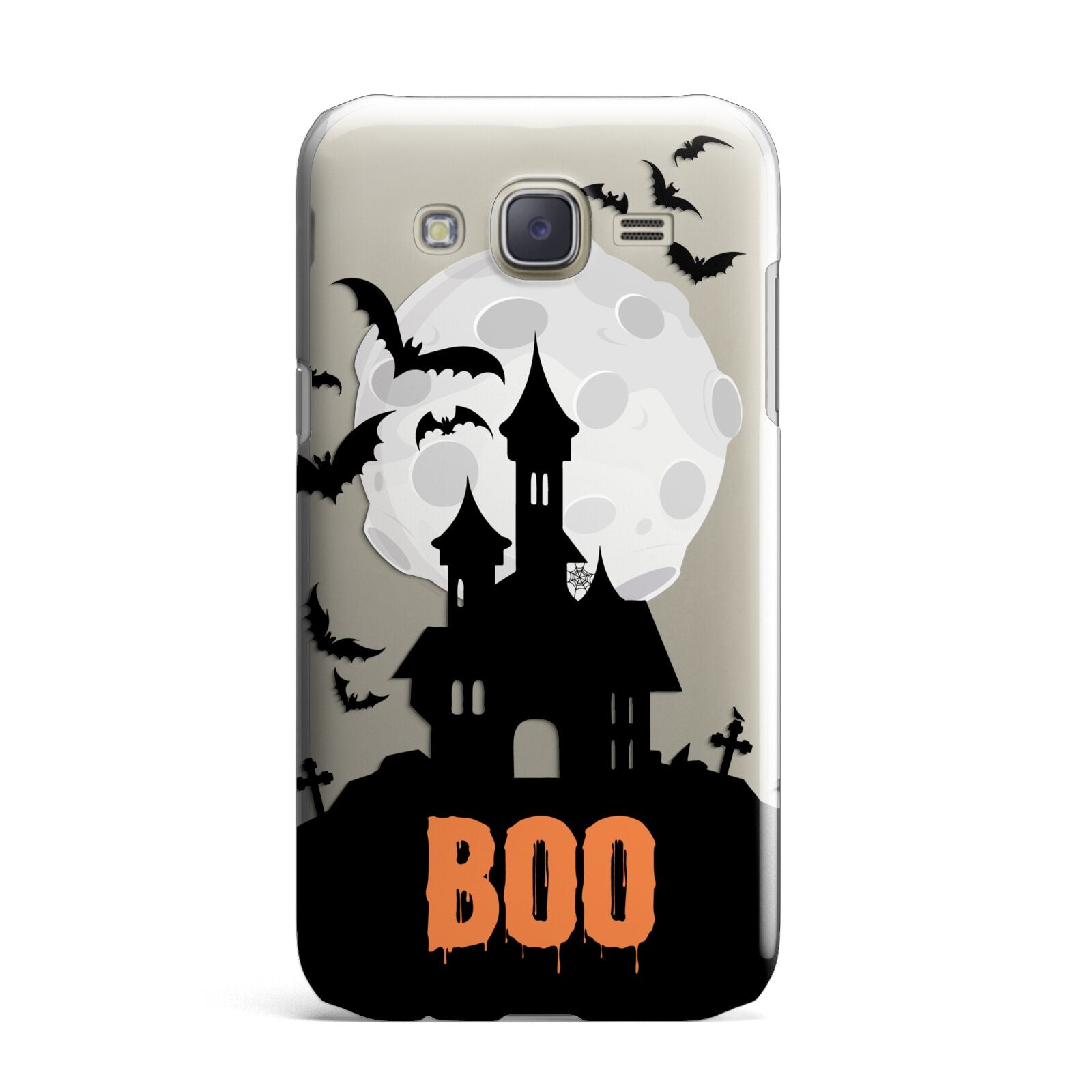 Boo Gothic Black Halloween Samsung Galaxy J7 Case