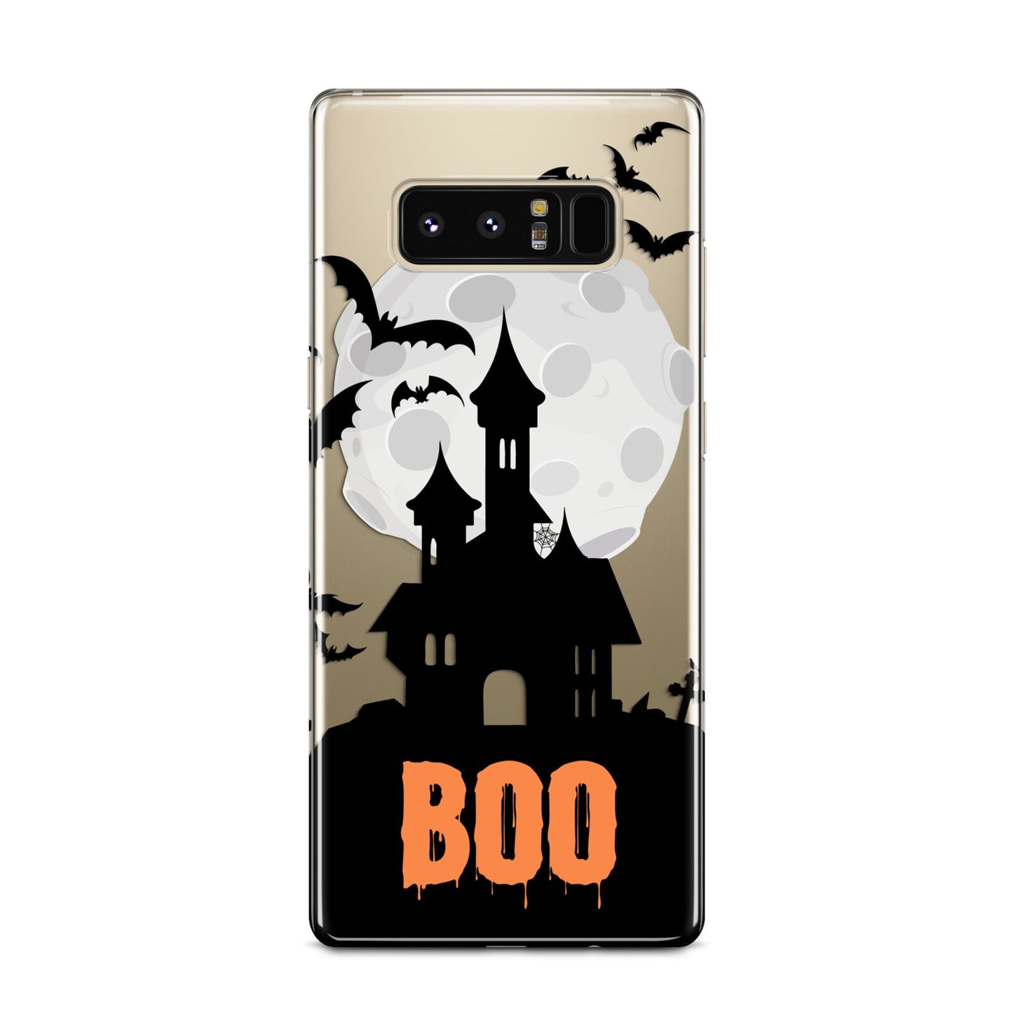 Boo Gothic Black Halloween Samsung Galaxy Note 8 Case