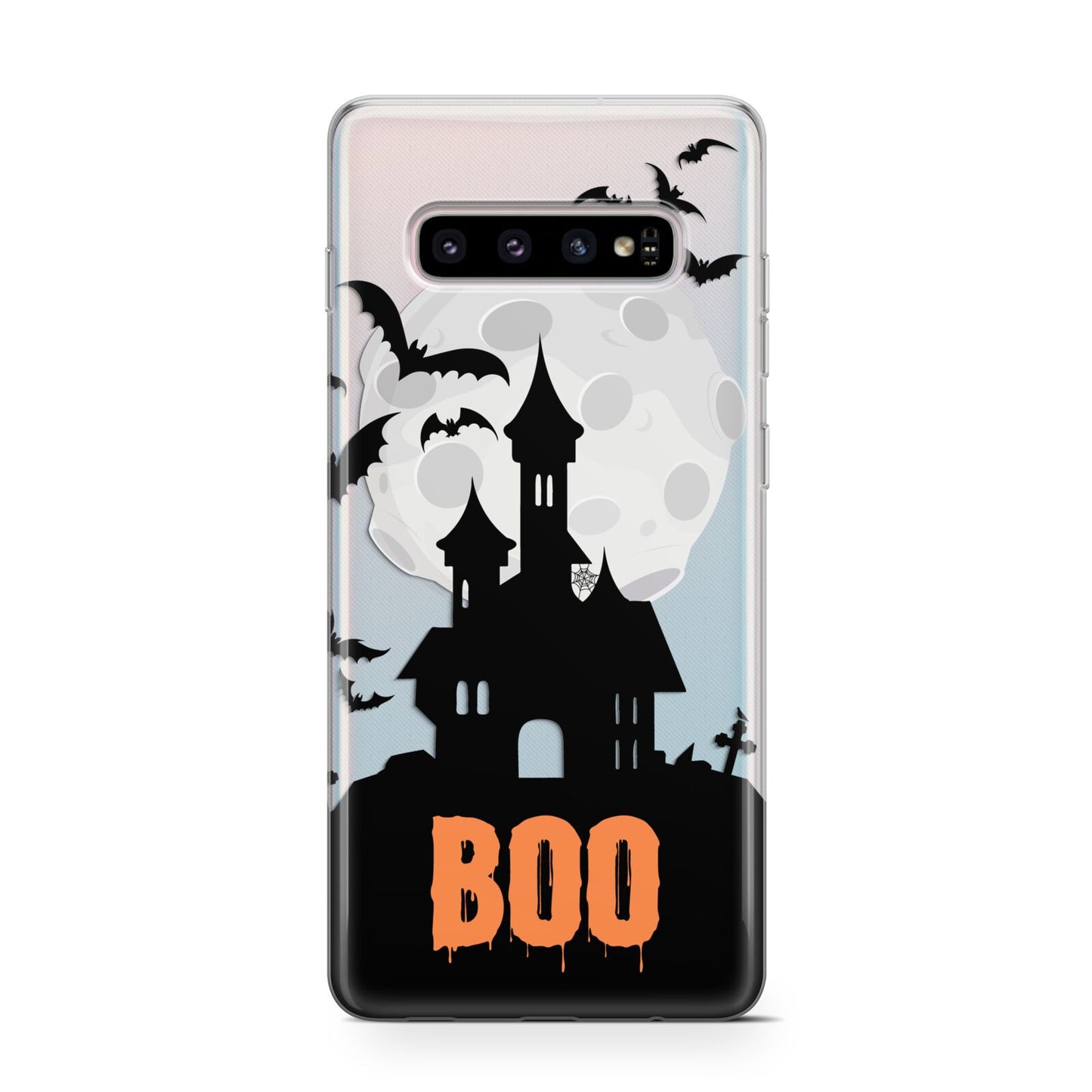 Boo Gothic Black Halloween Samsung Galaxy S10 Case