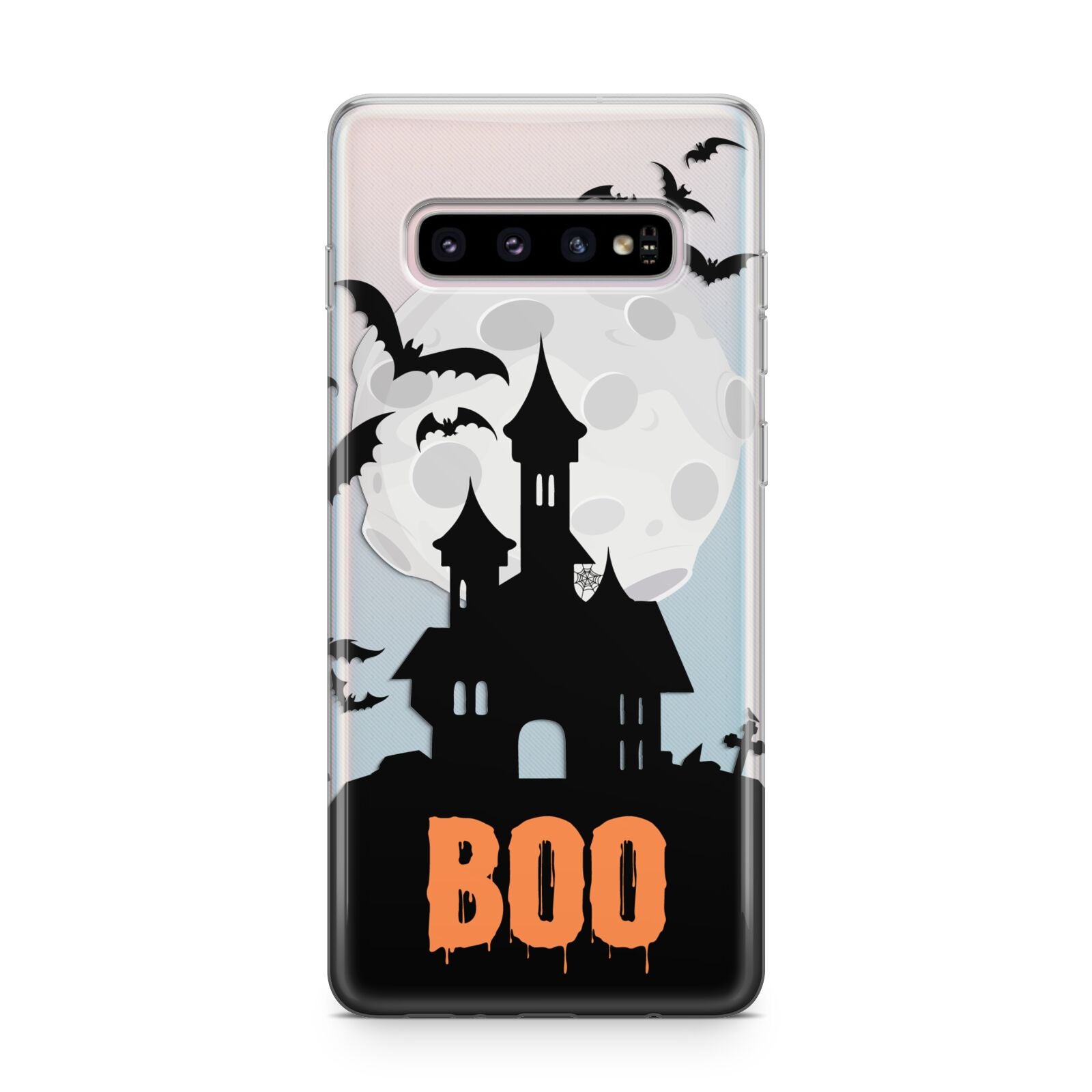 Boo Gothic Black Halloween Samsung Galaxy S10 Plus Case