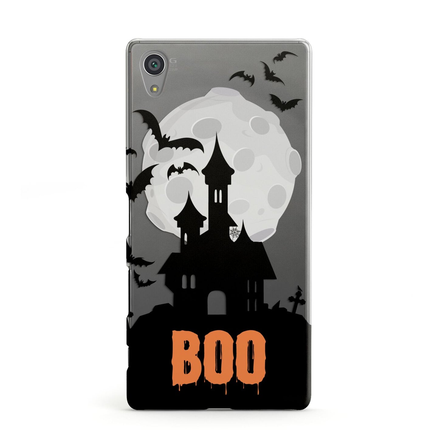 Boo Gothic Black Halloween Sony Xperia Case