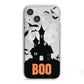 Boo Gothic Black Halloween iPhone 13 Mini TPU Impact Case with White Edges