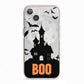 Boo Gothic Black Halloween iPhone 13 TPU Impact Case with Pink Edges