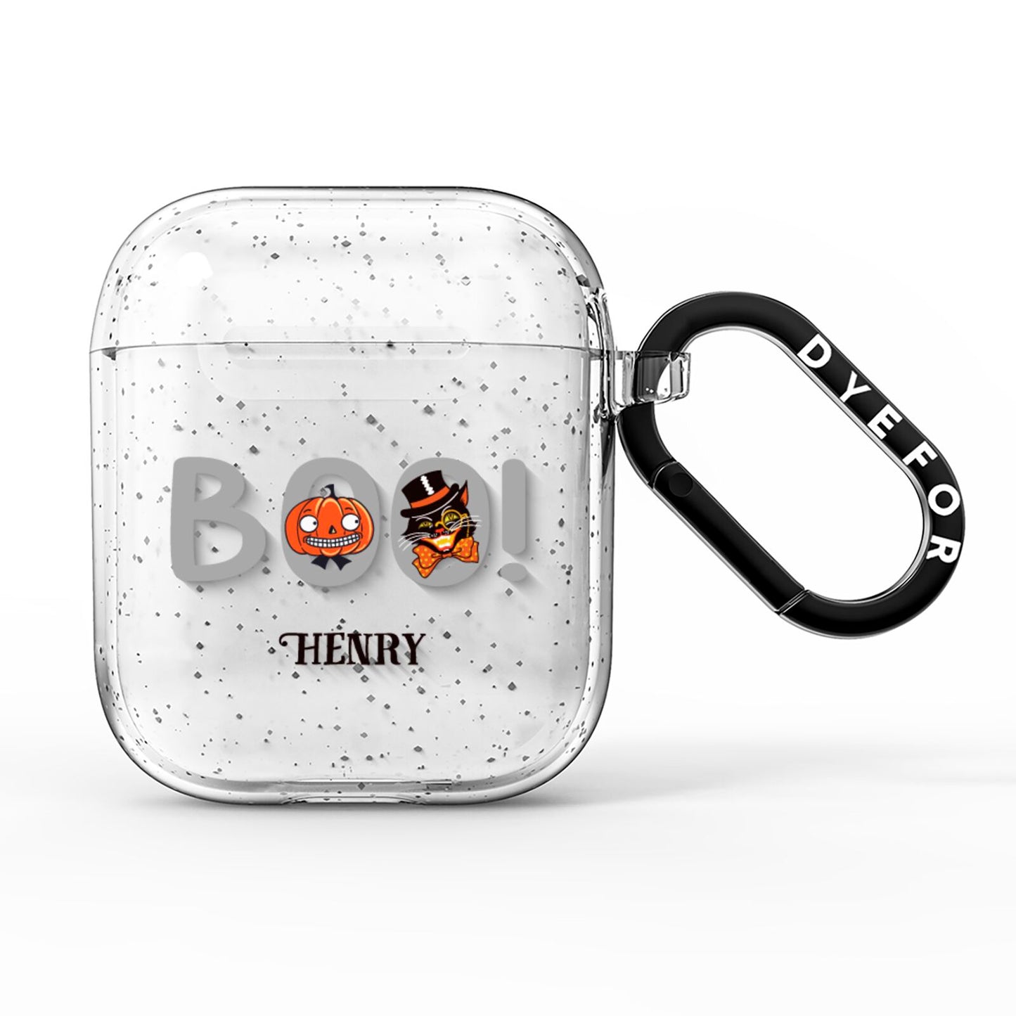 Boo Personalised AirPods Glitter Case