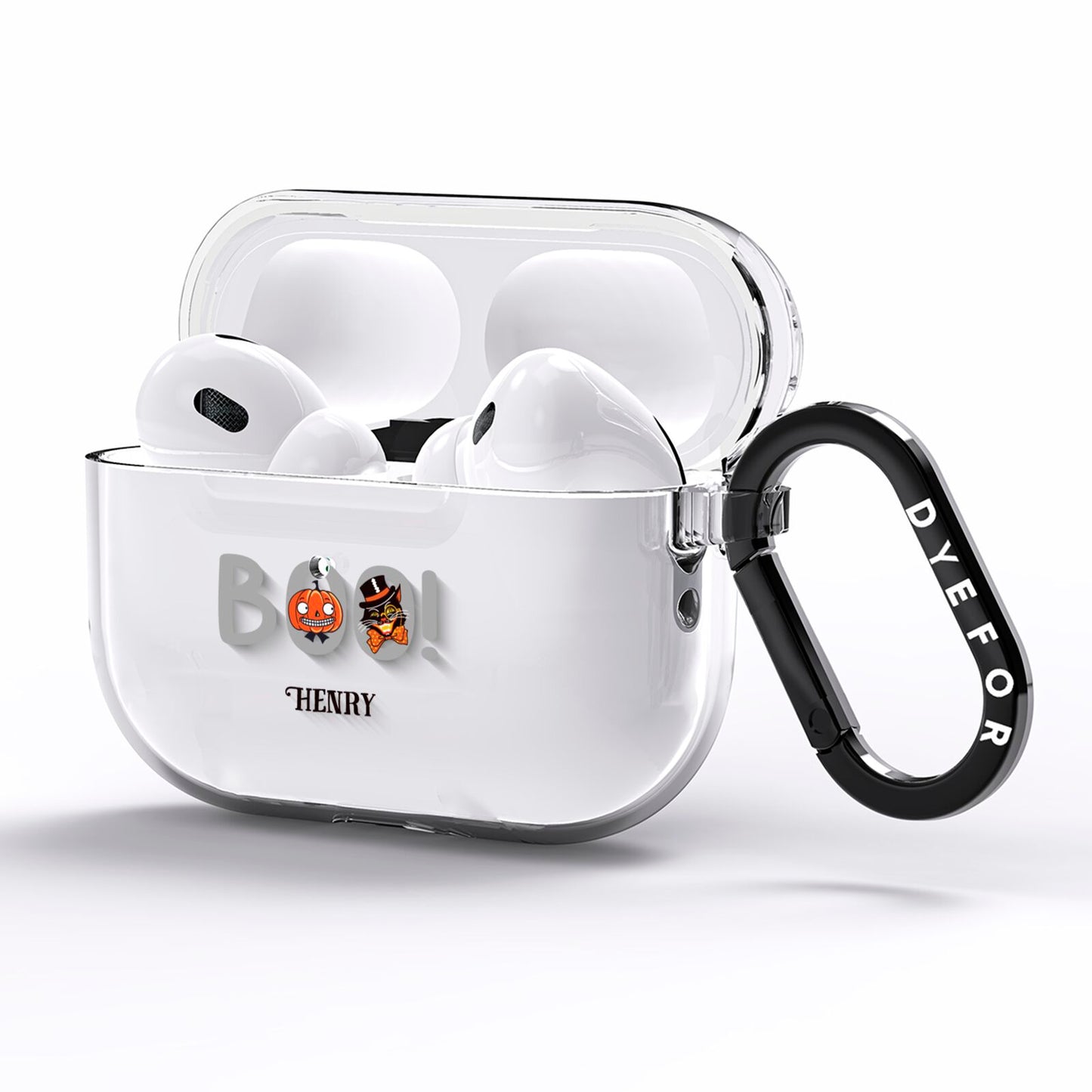 Boo Personalised AirPods Pro Clear Case Side Image