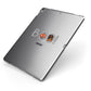 Boo Personalised Apple iPad Case on Grey iPad Side View
