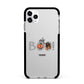 Boo Personalised Apple iPhone 11 Pro Max in Silver with Black Impact Case