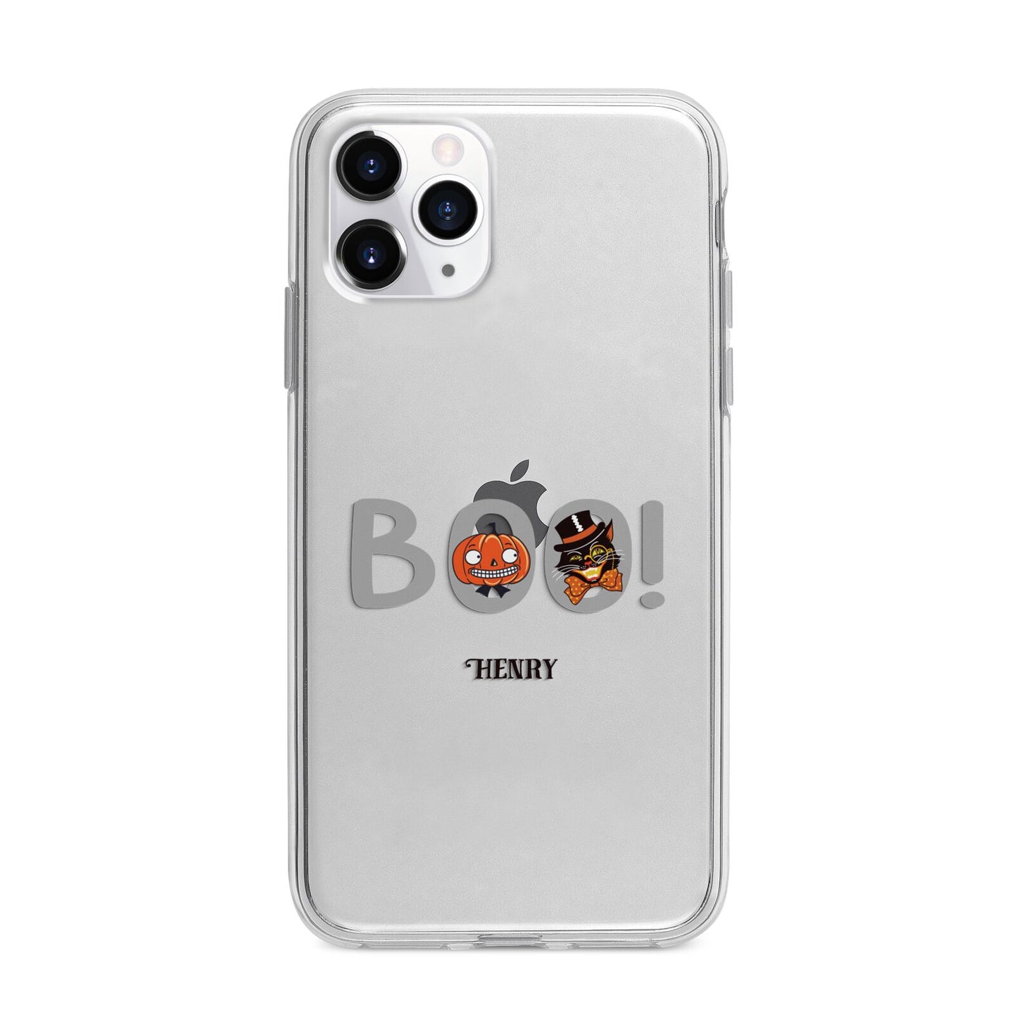 Boo Personalised Apple iPhone 11 Pro Max in Silver with Bumper Case