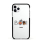 Boo Personalised Apple iPhone 11 Pro in Silver with Black Impact Case