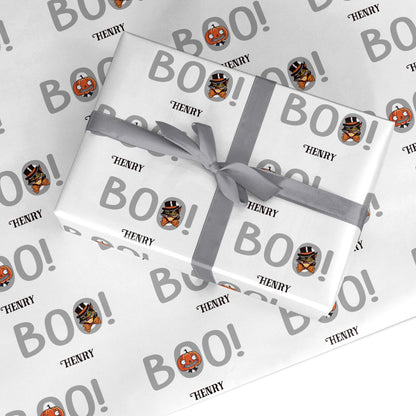 Boo Personalised Custom Wrapping Paper
