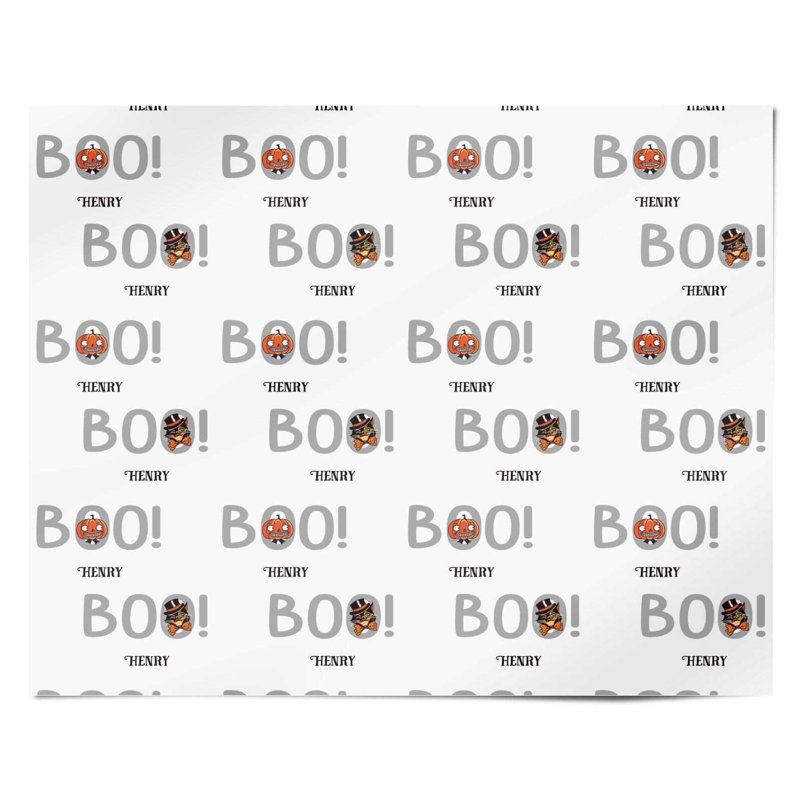 Boo Personalised Personalised Wrapping Paper Alternative