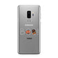 Boo Personalised Samsung Galaxy S9 Plus Case on Silver phone