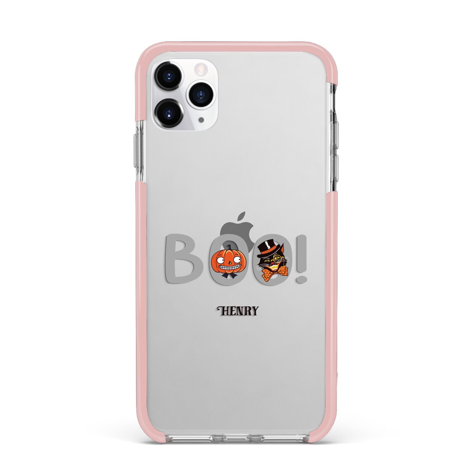 Boo Personalised iPhone 11 Pro Max Impact Pink Edge Case