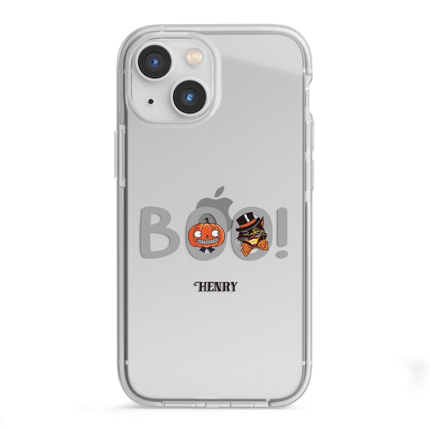 Boo Personalised iPhone 13 Mini TPU Impact Case with White Edges