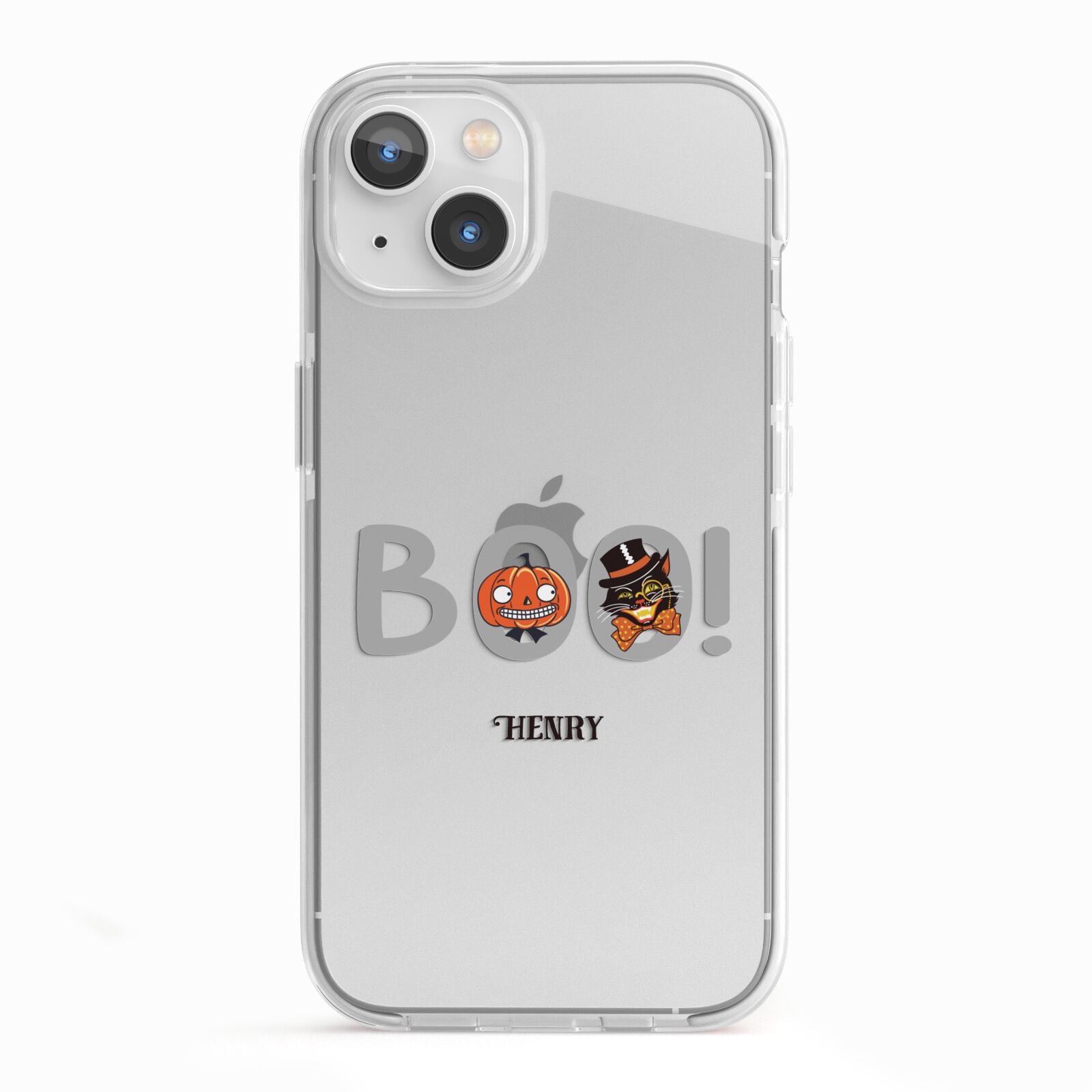 Boo Personalised iPhone 13 TPU Impact Case with White Edges