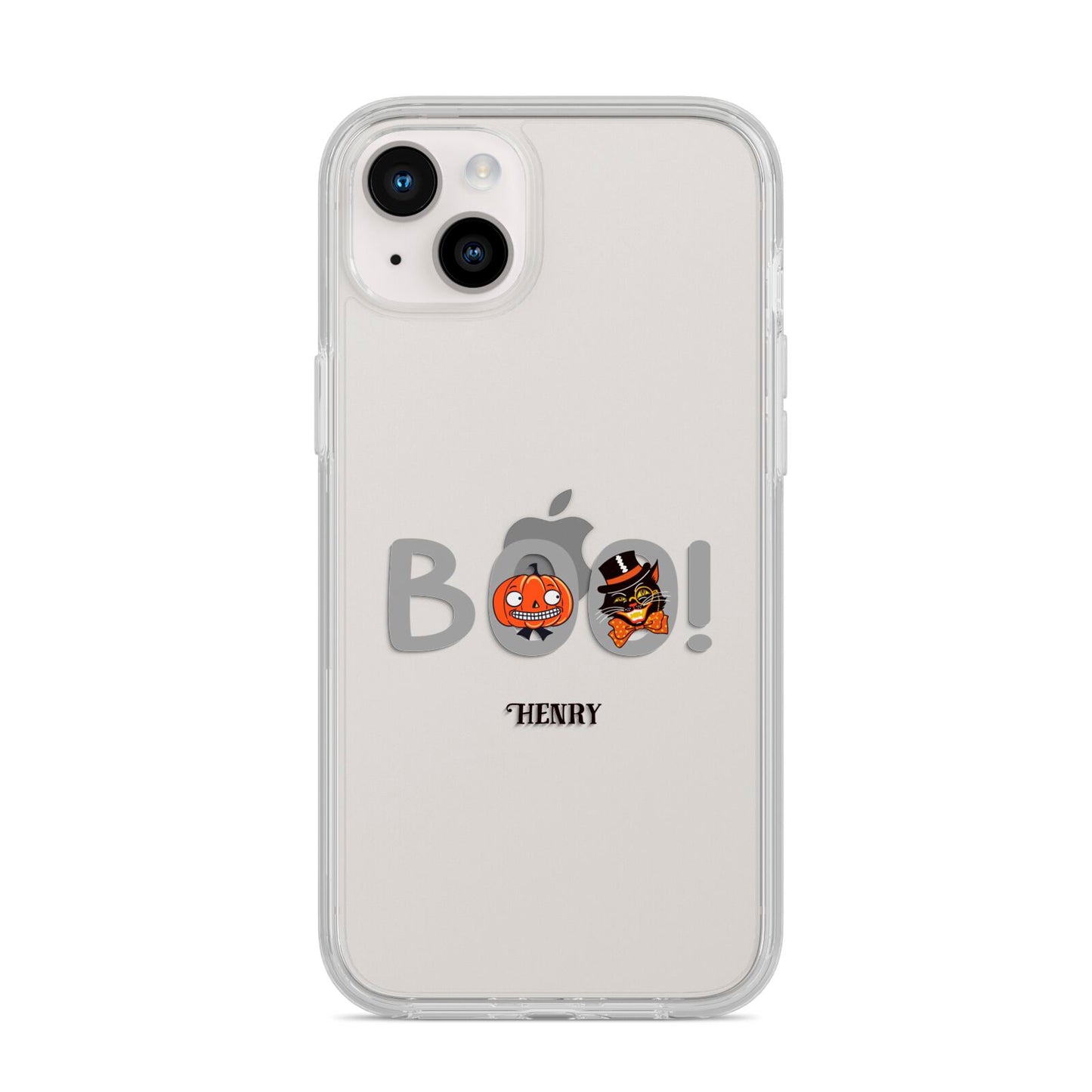 Boo Personalised iPhone 14 Plus Clear Tough Case Starlight