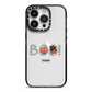 Boo Personalised iPhone 14 Pro Black Impact Case on Silver phone