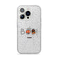 Boo Personalised iPhone 14 Pro Glitter Tough Case Silver