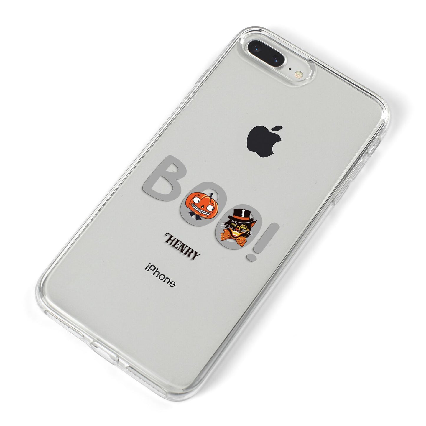 Boo Personalised iPhone 8 Plus Bumper Case on Silver iPhone Alternative Image