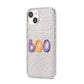 Boo iPhone 14 Glitter Tough Case Starlight Angled Image