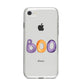 Boo iPhone 8 Bumper Case on Silver iPhone